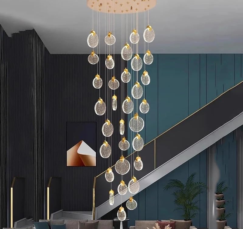 Nordic Home Decor Dining Room Pendant Lamp Lights Indoor Lighting Ceiling Hanging Light Chandelier Lamps for Living(40 Heads,Warm White)
