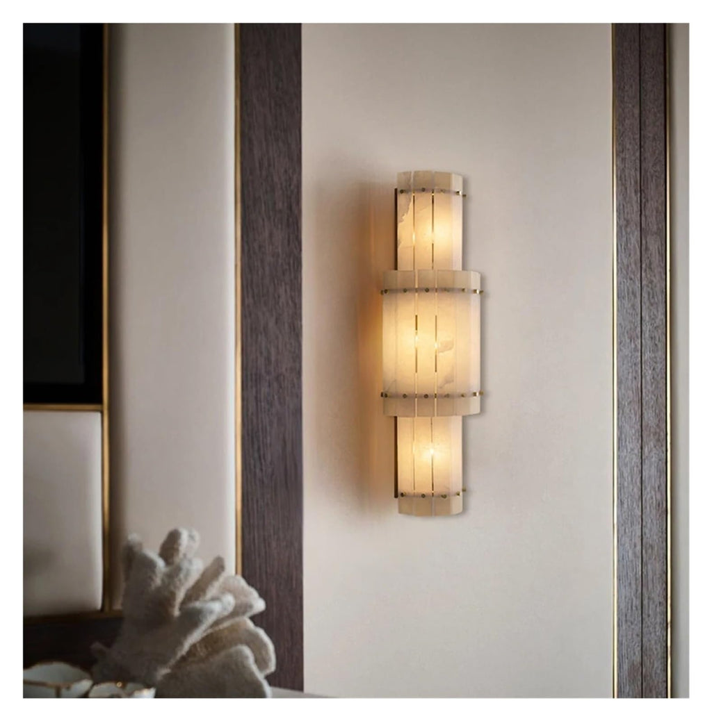 American Marble LED Chandelier Lighting Alabaster Hanging Lamps Lustre Suspension Luminaire Lampen for Dinning Room,Art