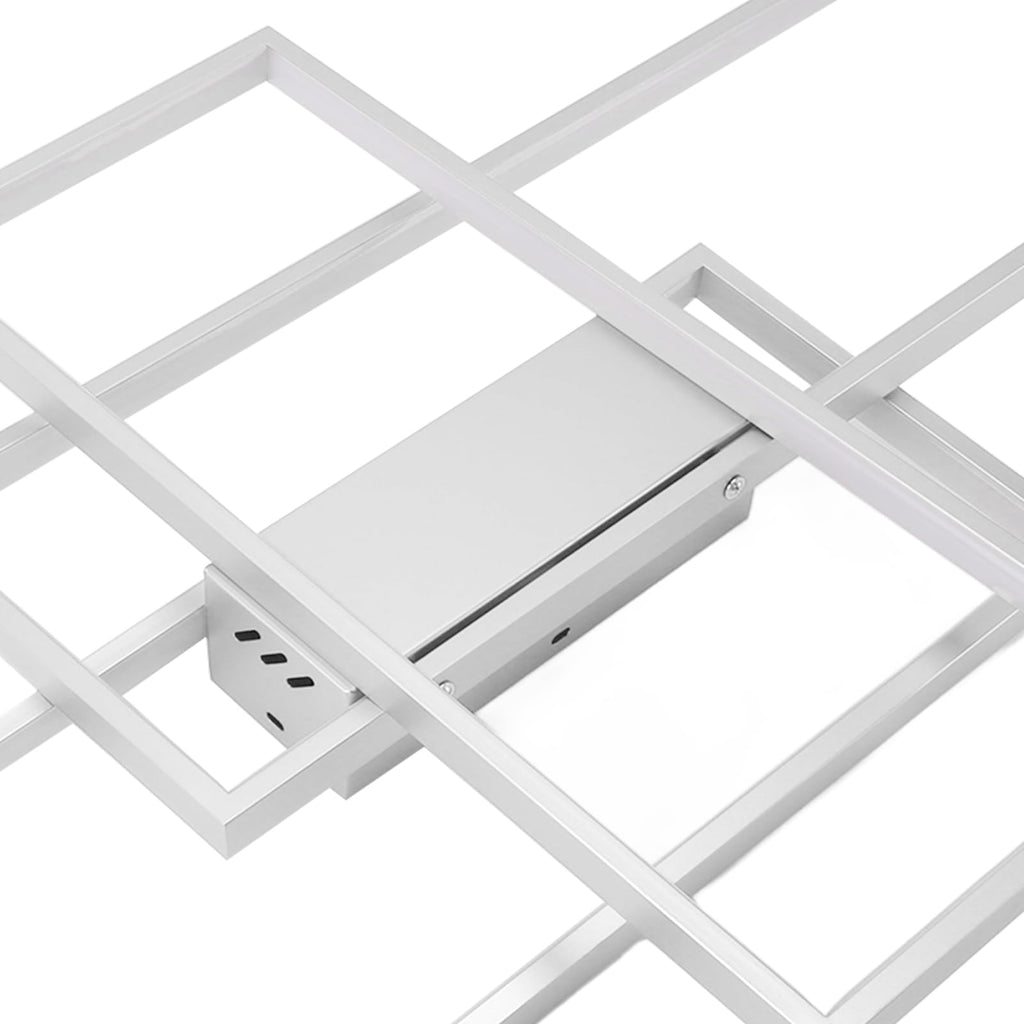 7 Rings Dimmable Flush Mount Ceiling Light, Smart LED for Living Room
