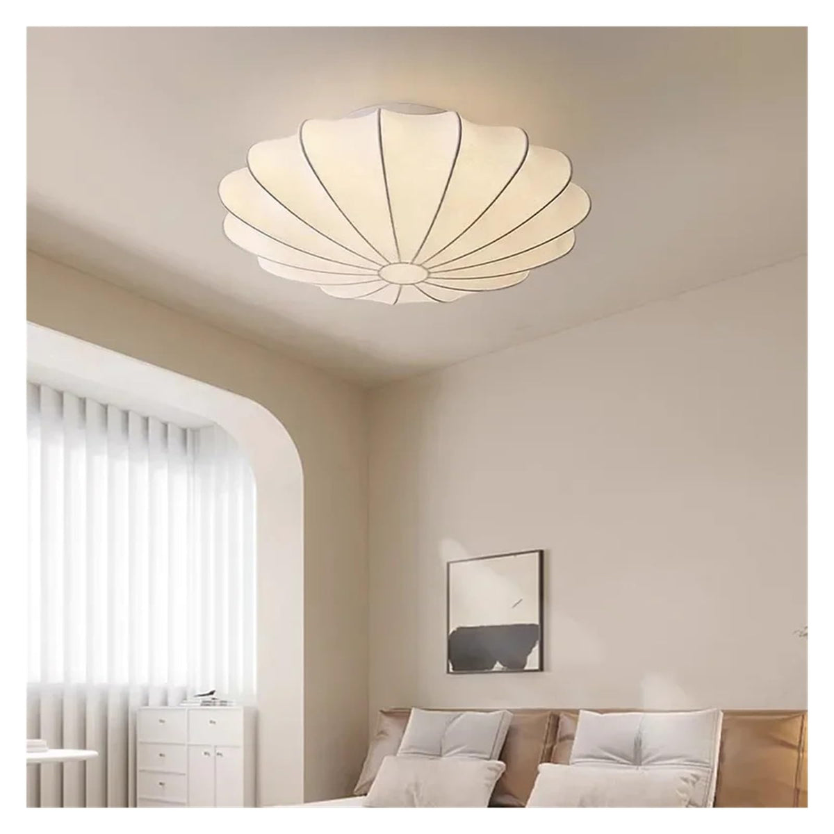 Modern Nordic Silk E27 Led Ceiling Light Lustre Fixtures