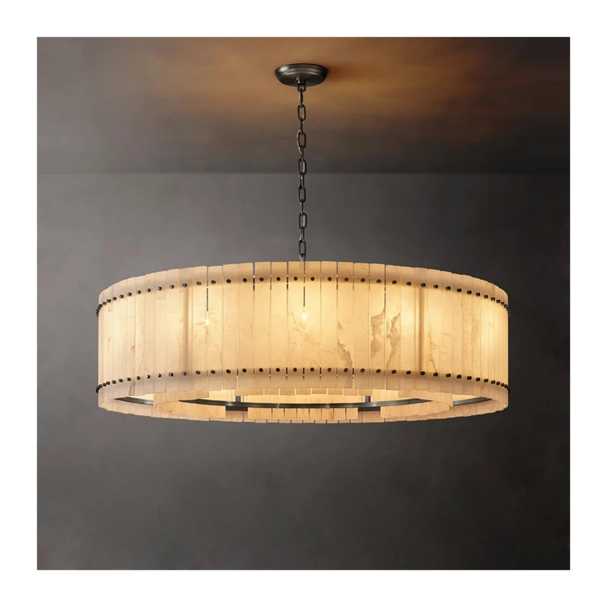American Marble LED Chandelier Lighting Alabaster Hanging Lamps Lustre Suspension Luminaire Lampen for Dinning Room,Art