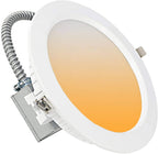 10 Pack LED 8-Inch Commercial-Grade Recessed Lighting Fixture 8 Inch Commercial Downlight 24W 30/40/50K Changeable Dimmable, 100-277V Hardwired Downlight, Indoor Ceiling Light, ETL