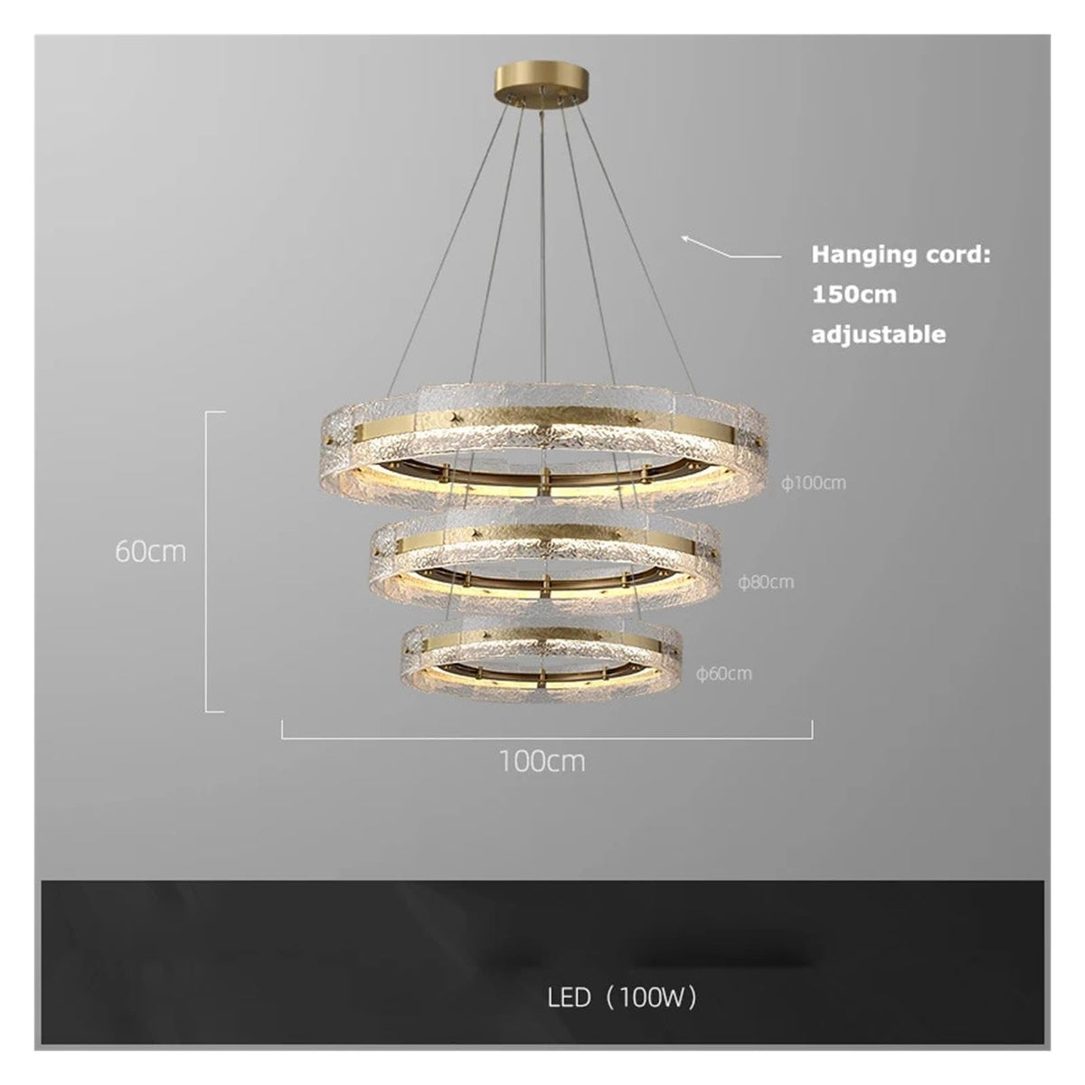 Modern Gold Water Ripple Led Pendant Chandeliers Ceiling Light,Sleek