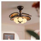 Vintage 5-Light Flush Mount Ceiling Light Retro Black Bronze Ceiling Lamp for Living Room,Practical