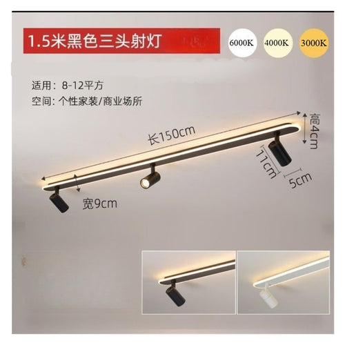 120-200cm Nordic Modern Minimalism Bedroom Spotlight Ceiling Lights Smart Led Lamps for Living Room Indoor Lighting Lamps Balcony Lamps,Indoor
