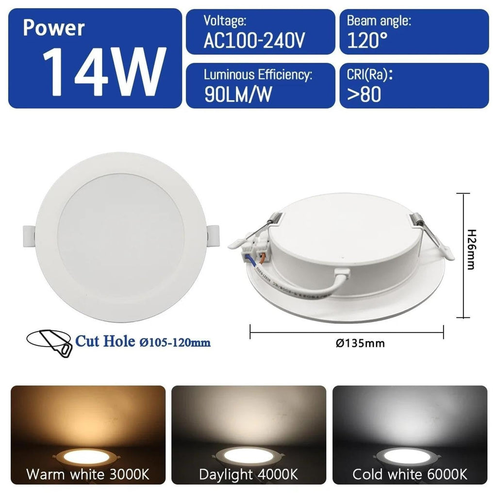 10pcs/lot Downlight AC110V AC220V Ceiling Light 17W 20W 24W