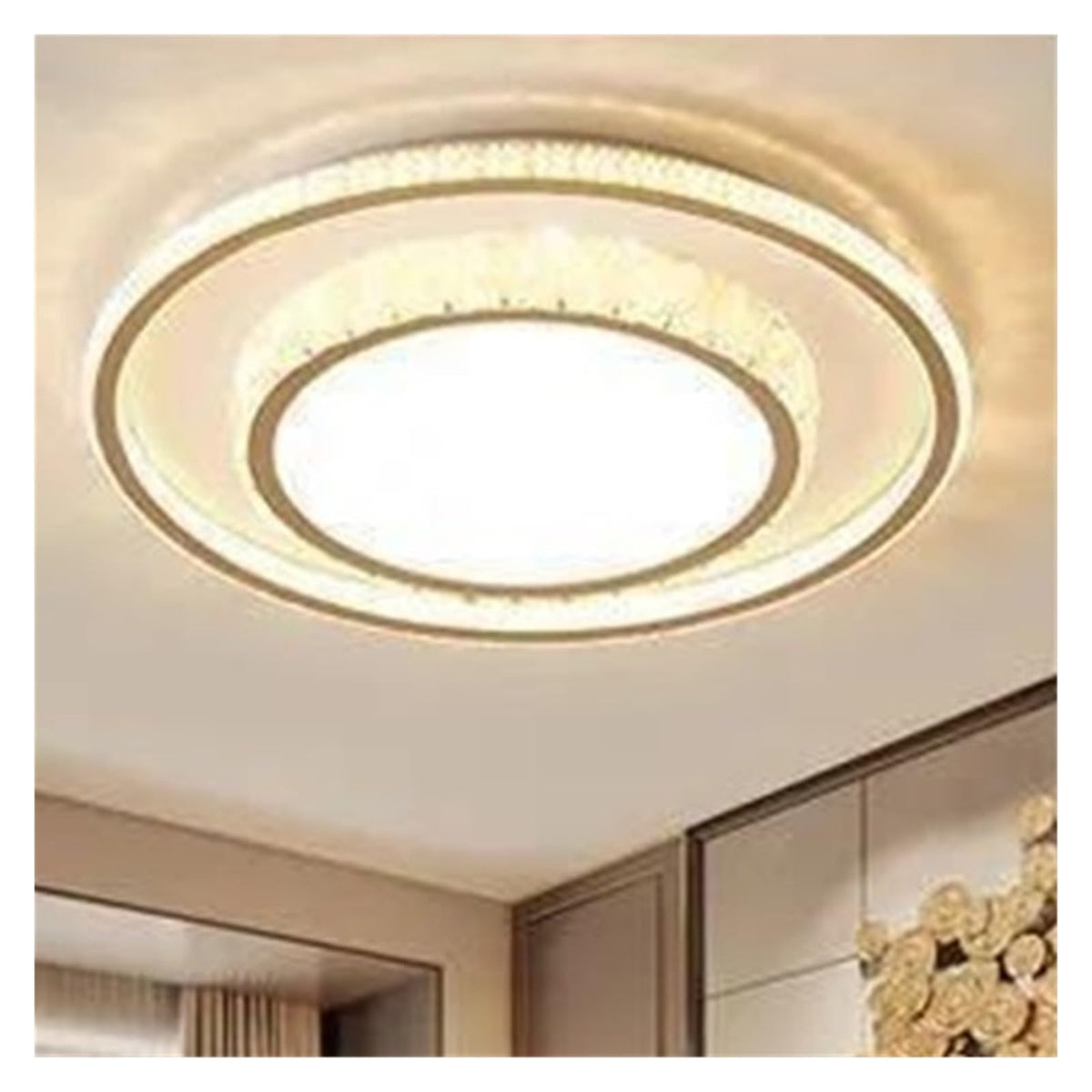 Acrylic Imitation Crystal Light Luxury LED Ceiling Light Modern Dining Room Light Fixture,Practical