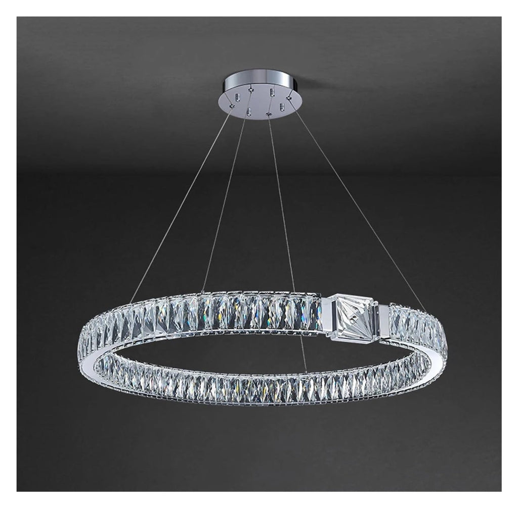 Oval Magic Ring Dimmable LED Chandelier Lighting Hanging Lamps Suspension Luminaire Lampen for Dinning Table Versatile Use