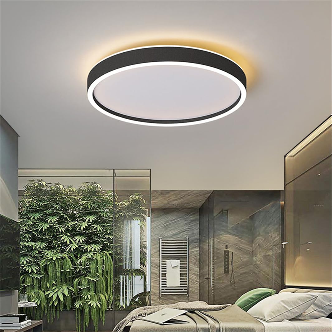 Vintage Living Room Flat Lighting Fixtures Ceiling in Gold