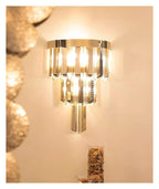 Ring Gold Crystal Chandelier Circular Long Prism Light ,household