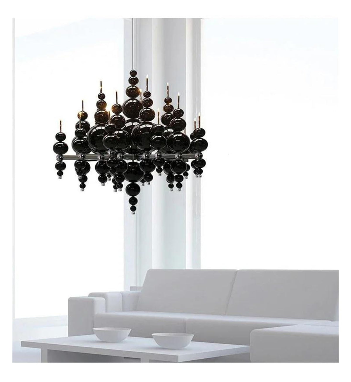 Modern Simple Gourd Living Room Restaurant Chandelier Creative Villa Hotel High-end Smart Lamps Personality Decoration(12 Heads)