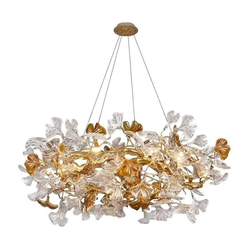 Ceiling Pendant Light, Modern Luxury Villa Branch Living Room Chandelier Duplex Designer Restaurant Island Decorative Lighting(Cold White,Dia80x H35CM)