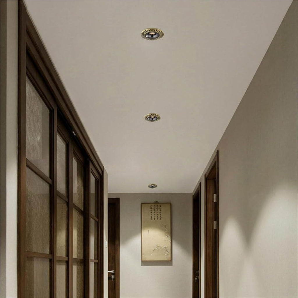 4.3-Inch Retrofit Motion Sensor Downlight - Dual Body/Light Sensors, 3 T Adjustable, Indoor Ceiling Lighting Fixture,Warm light-8W