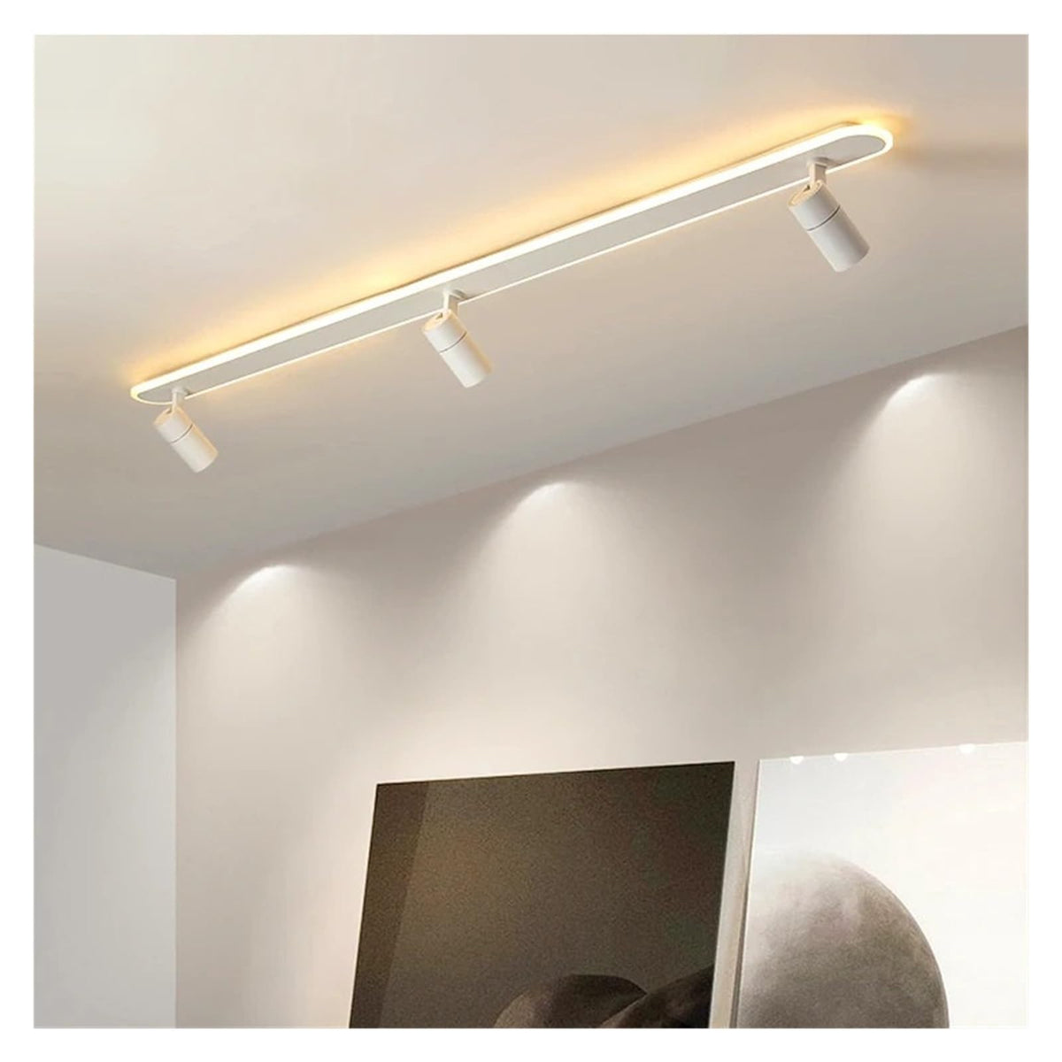 120-200cm Nordic Modern Minimalism Bedroom Spotlight Ceiling Lights Smart Led Lamps for Living Room Indoor Lighting Lamps Balcony Lamps,Soft Light