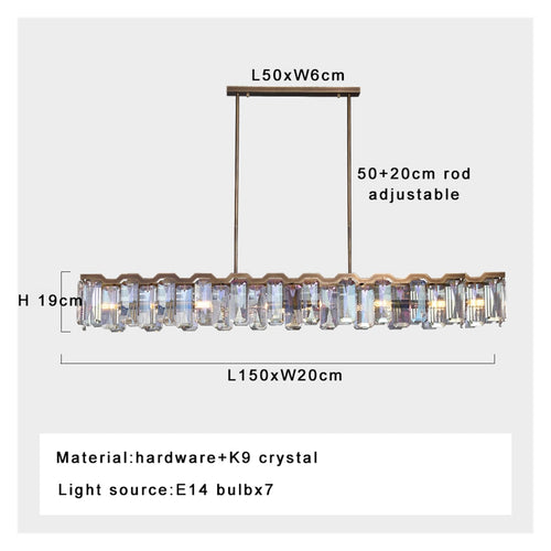 Chandelier Italian Luxury Colored Crystal LED Pendant Lamp Round Design Chandeliers for Living Dining Room Foyer Bedroom Art Lighting Decor(L150cm,3 Colors_Black)