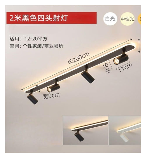 120-200cm Nordic Modern Minimalism Bedroom Spotlight Ceiling Lights Smart Led Lamps for Living Room Indoor Lighting Lamps Balcony Lamps,Indoor