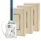 2 Fixture Battery-Free Wireless Light Switch Kit - Light Almond