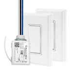 2 Fixture Battery-Free Wireless Light Switch Kit - Light Almond