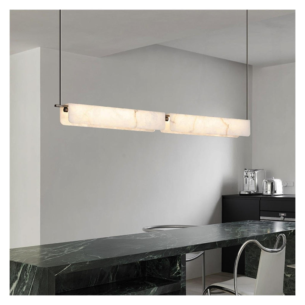 Spanish Marble Ceiling Pendant Light Long Alabaster Chandelier ,Space