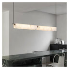 Spanish Marble Ceiling Pendant Light Long Alabaster Chandelier ,Space