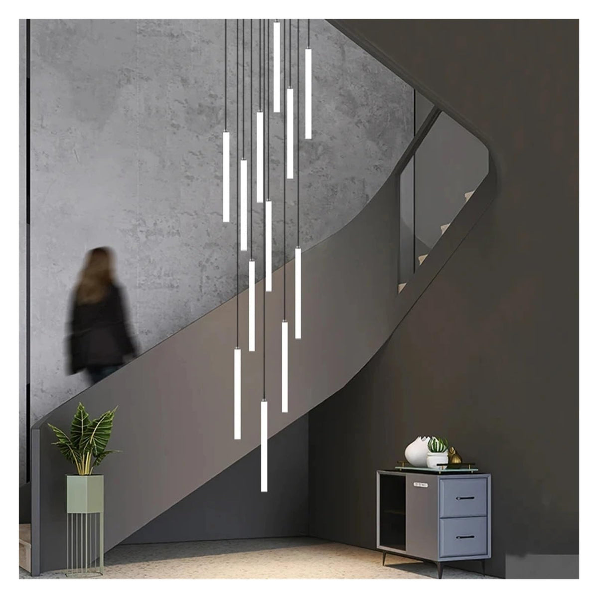 Modern Ceiling Chandelier LED Living Room Spiral Staircase Lighting Kitchen Bedroom Home Decoration Chandelier Lighting Fixtures