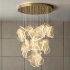 Modern Led Chandelier for Dining Room Chandeliers for Living Pendant Lights for Restaurant Hanging Ceiling Lamps(Warm Light)