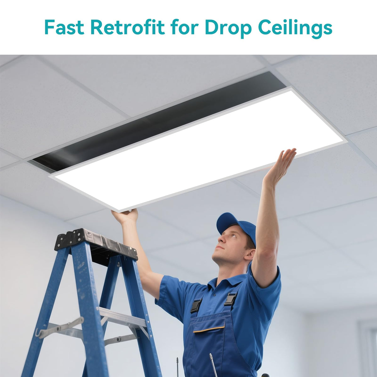 2x4 LED Flat Panel Light for Drop Ceiling 18 Pack 60W 6600LM ETL