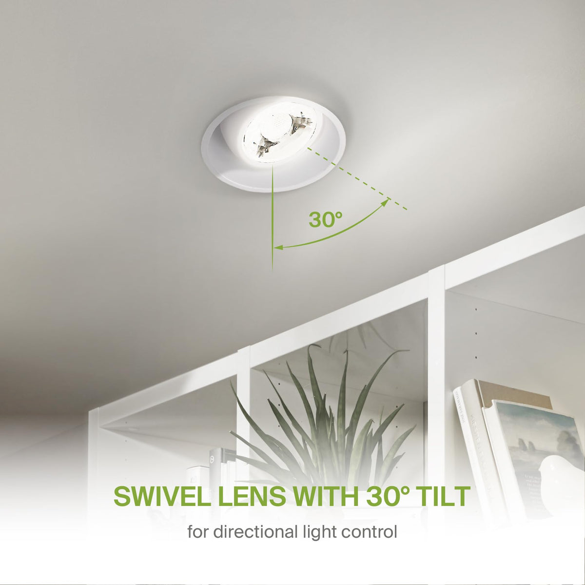 ASD 2 Inch Trimless Gimbal LED Recessed Ceiling Light, Adjustable Directional Downlight with Junction Box, 5CCT 2700K-5000K, 8W 717 Lumens, CRI90+, Anti-Glare, Dimmable, IC & Wet Rated, ETL, 18 Pack