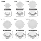 10pcs/lot Downlight AC110V AC220V Ceiling Light 17W 20W 24W
