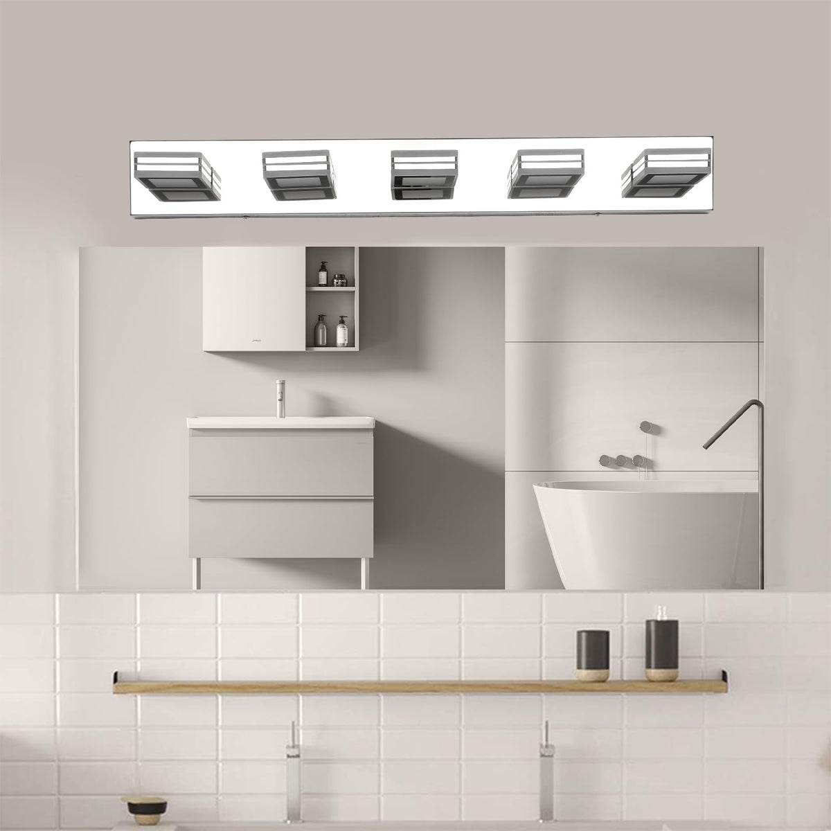 22 inch Energy-Smart LED Close to Ceiling Light with Etched Glass Diffuser