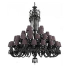 Modern Large Crystal Chandelier Lighting for Dining Room Black Chandelier Home Contemporary Pendant Lamp Living Room LED Lights Contemporary