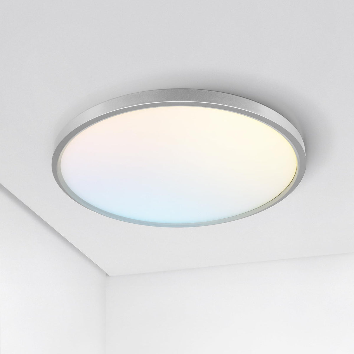ASD 12" Round LED Flush Mount Ceiling Light 12-Pack | 5CCT | Black