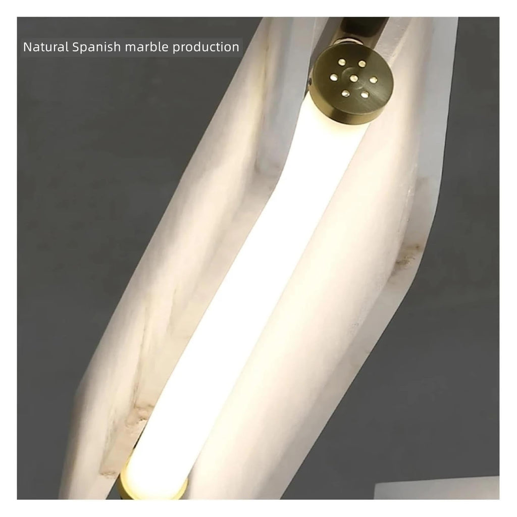 Spanish Marble Ceiling Pendant Light Long Alabaster Chandelier ,Space