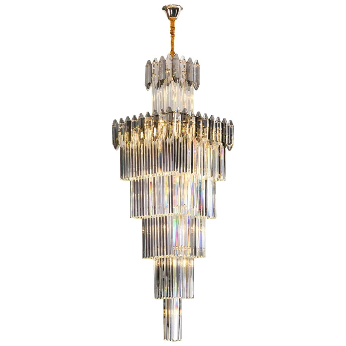 Penthouse Chandelier Exhibition Hall Lamps Villa Light Luxury Crystal Simple Pick Empty Living Room Lighting,Decor