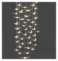 Modern Spiral Light Long Chandelier Luxury Living Room Lighting