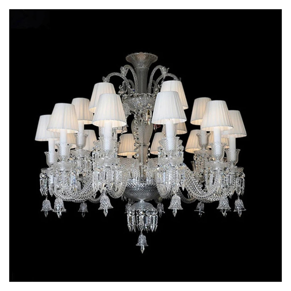 Modern Large Crystal Chandelier Lighting for Dining Room Black Chandelier Home Contemporary Pendant Lamp Living Room LED Lights Contemporary