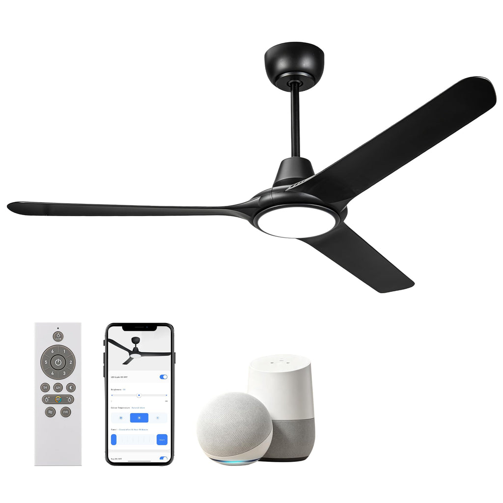 48" Ceiling Fans with Lights,LED Ceiling Fan with Light and Remote Control