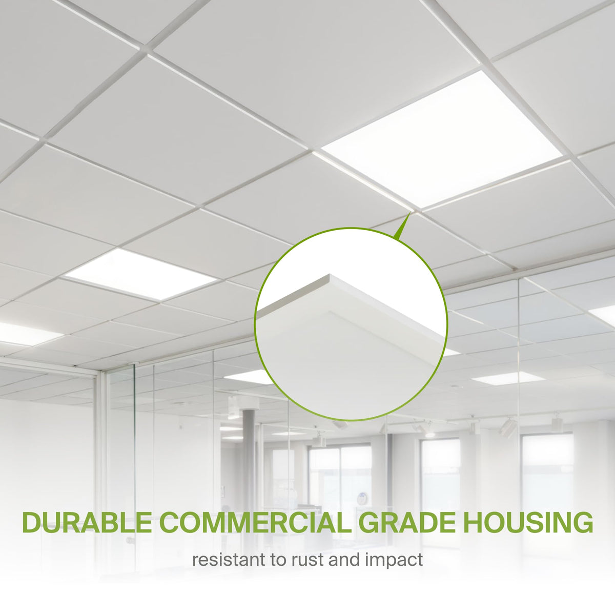 ASD 2x2 LED Flat Panel Light with Motion Sensor - 20/25/30W UL DLC | 3633LM 3500K-5000K 120-277V Dimmable 2x2 LED Light Drop Ceiling | Recessed Lay in Troffer Lights for Office 4 Pack