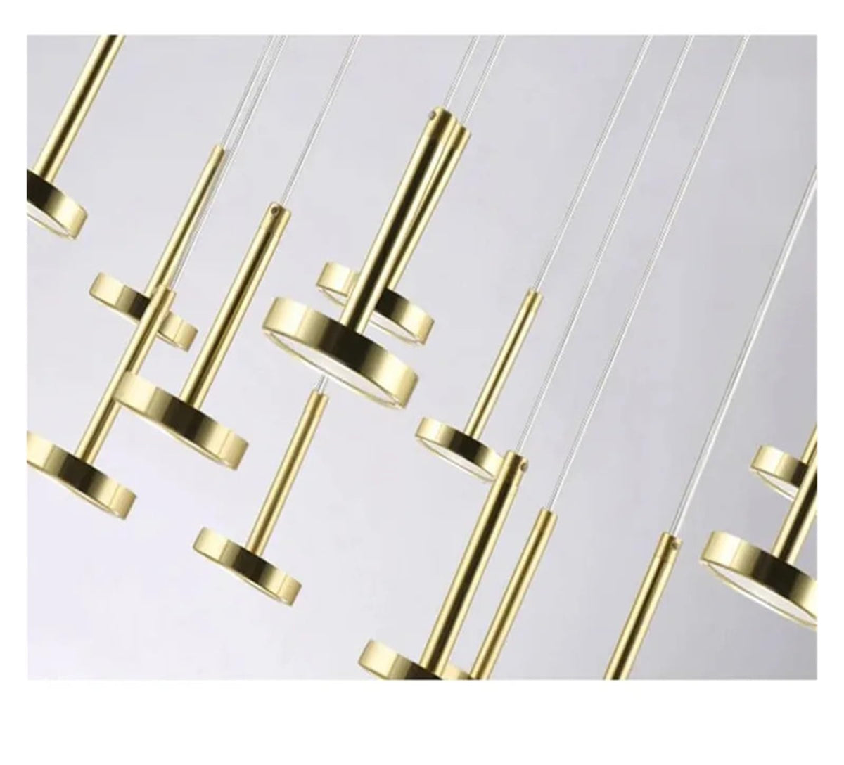 Nordic Minimalist Hanging Chandelier for Staircase Living Room Modern Home Decor Lighting Lustre Fixture