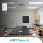 2x4 LED Flat Panel Light for Drop Ceiling 18 Pack 60W 6600LM ETL