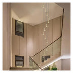 Nordic Minimalist Hanging Chandelier for Staircase Living Room Modern Home Decor Lighting Lustre Fixture