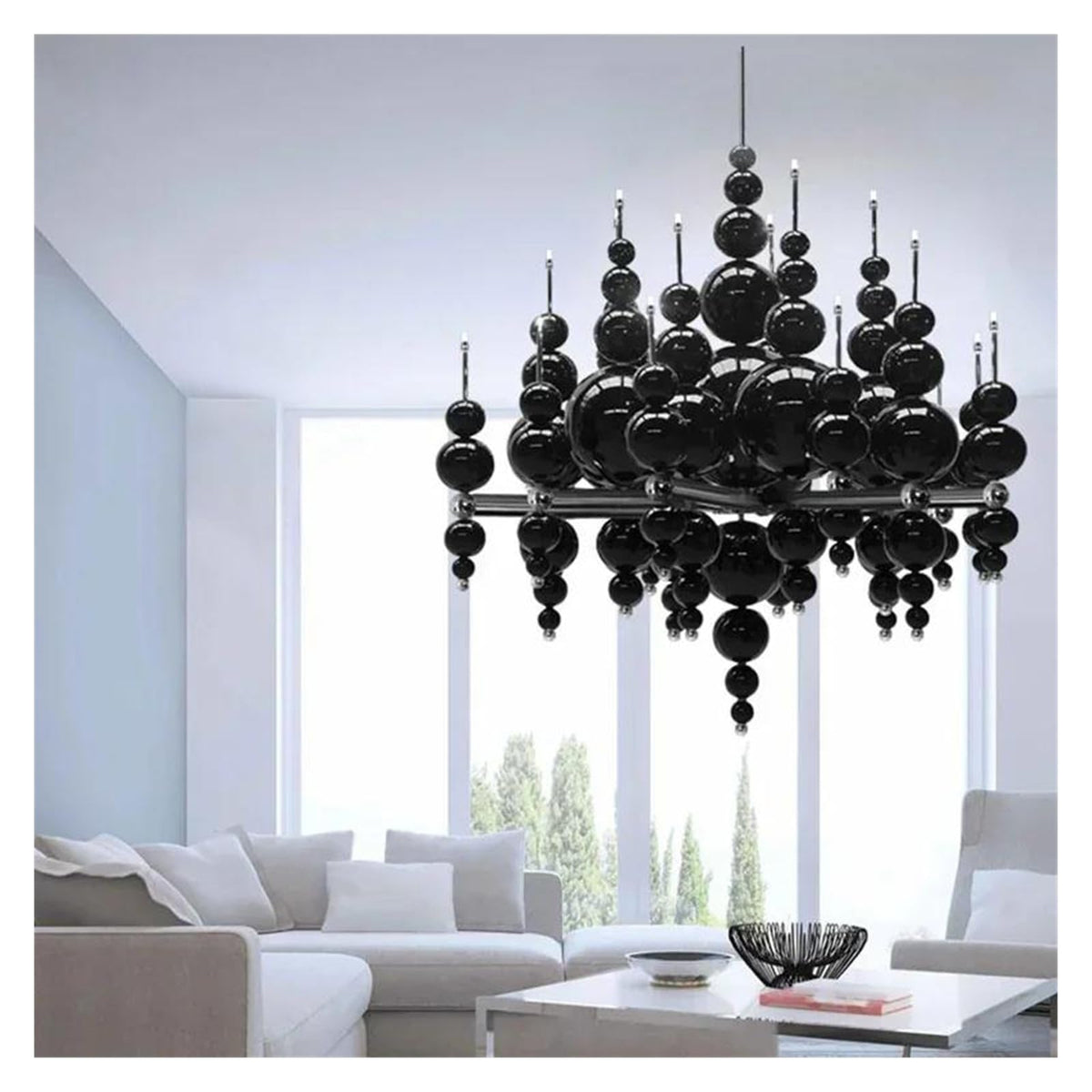 Modern Simple Gourd Living Room Restaurant Chandelier Creative Villa Hotel High-end Smart Lamps Personality Decoration(12 Heads)