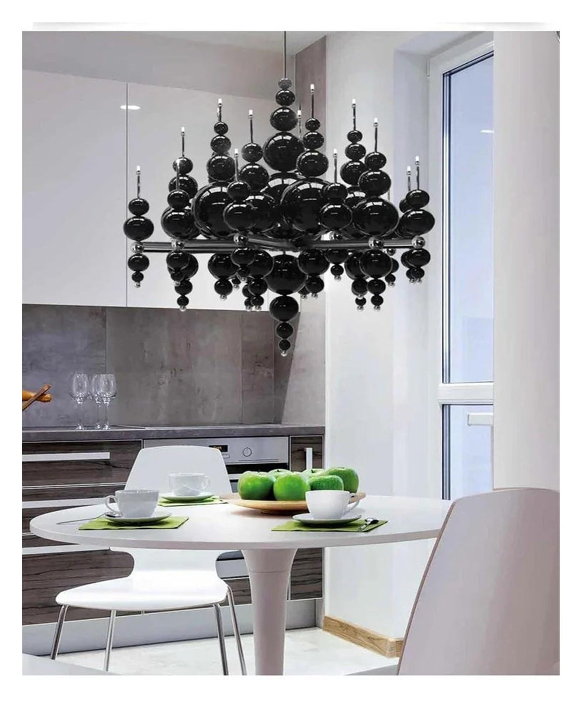 Modern Simple Gourd Living Room Restaurant Chandelier Creative Villa Hotel High-end Smart Lamps Personality Decoration(6 Heads)