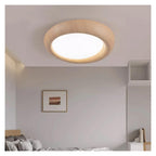 - LED Ceiling Light Wooden Acrylic Resistant to Blue Light Log Color Lamps Bedroom Study Hallway Decorative Fixture,Pendant