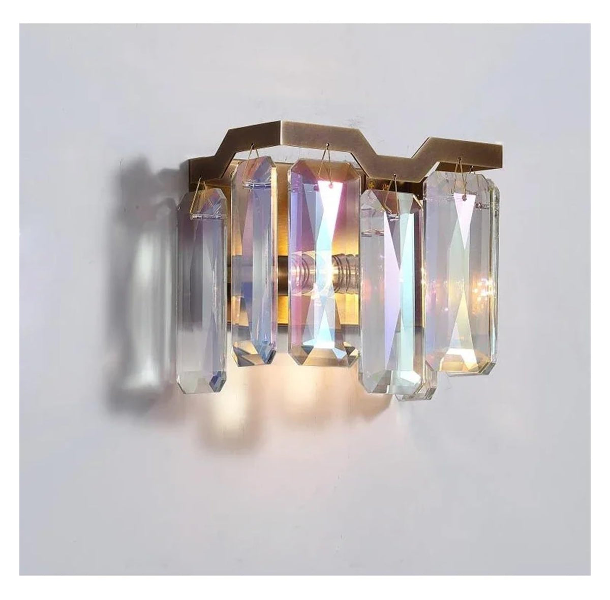 Chandelier Italian Luxury Colored Crystal LED Pendant Lamp Round Design Chandeliers for Living Dining Room Foyer Bedroom Art Lighting Decor(L150cm,Warm_Chrome)