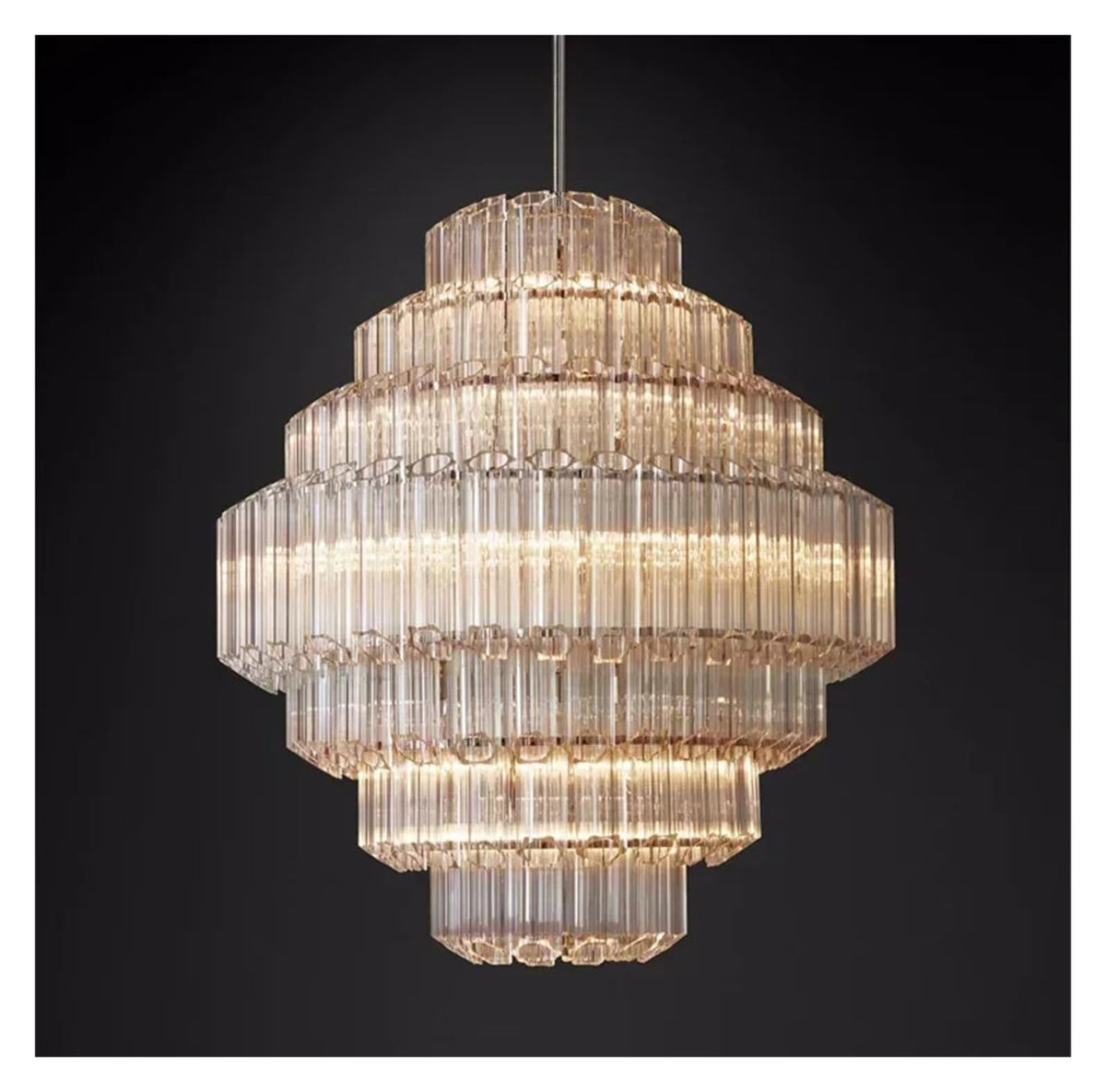 Modern Living Room Luxury Glass Crystal Pendant Lamp Bedroom Restaurant Hotel Villa Designer Hig-hend Chandelier Decor Lighting,Art
