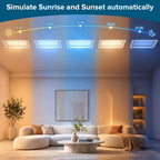 Ultra Thin Skylight Panel Light, 4×2 FT Smart Blue Sky Light