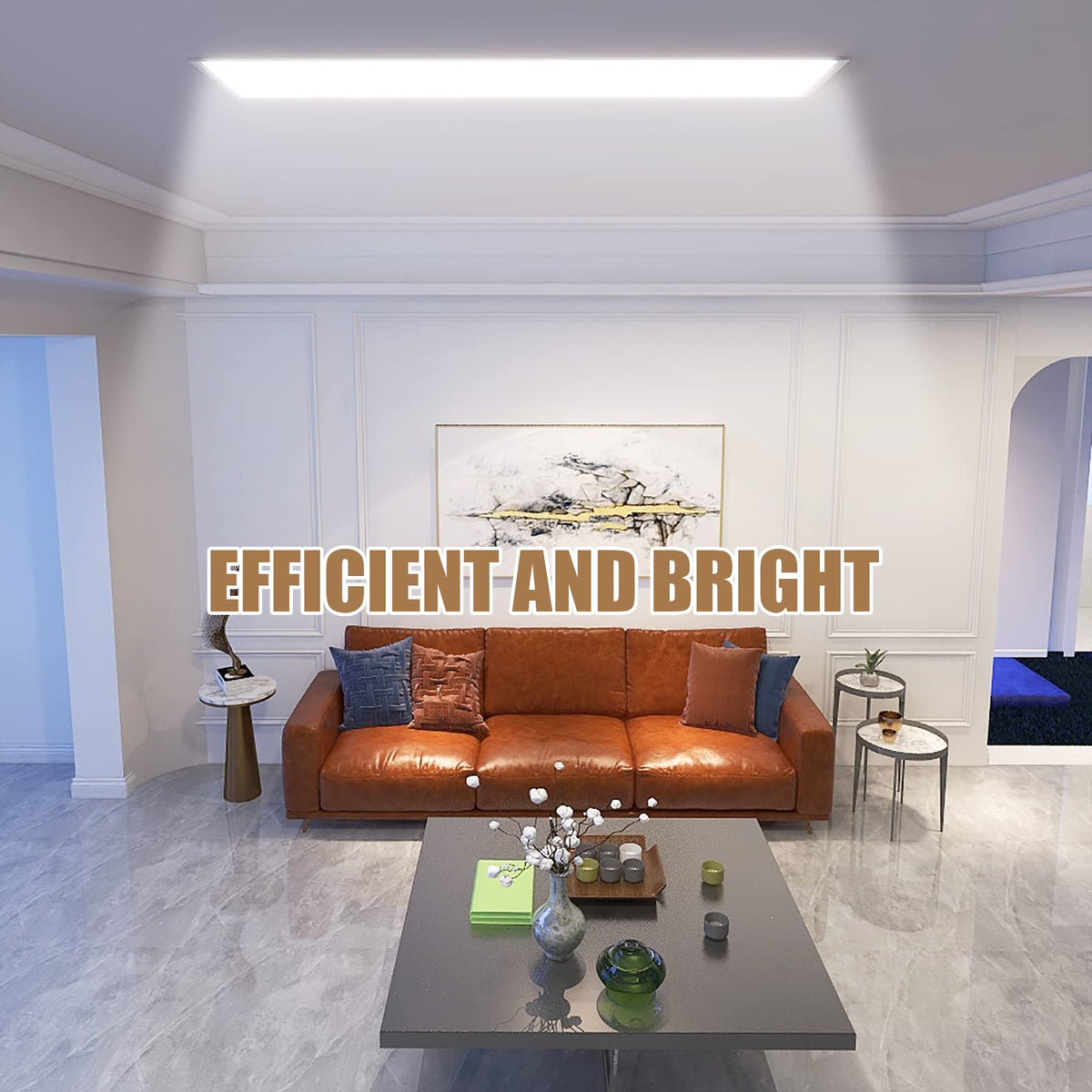2x2 LED Flat Panel Troffer Light, 12 Pack 45W,5800LM, Edge-Lit 2x2FT LED Drop Ceiling Light Fixtures,5000K Daylight White,0-10V ETL Listed,Works from 110-277V AC