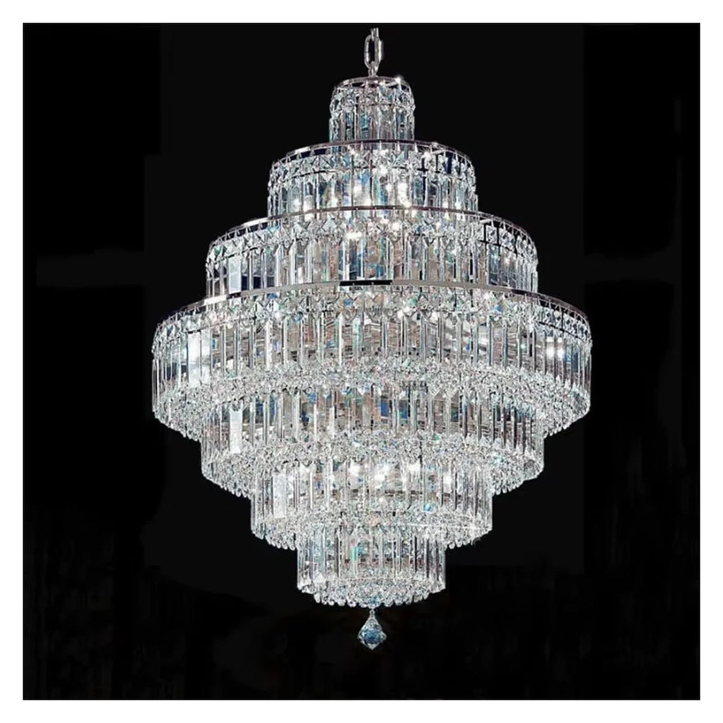 Modern K9 Crystal Led Chandeliers Light French Empire Gold Chrome Chandeliers Large Scale Lighting,for Home