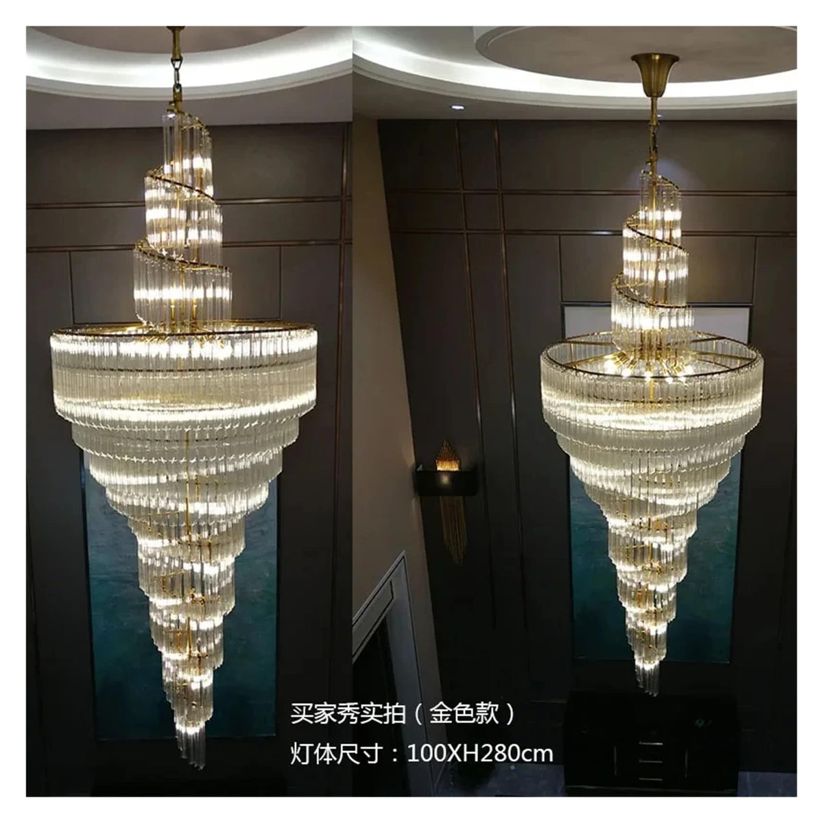Modern Crystal Chandelier Chrome Gold Ceiling Pendent Lamp for Living Room Lobby Hotel Lobby Home Decorations Lustres Droplight